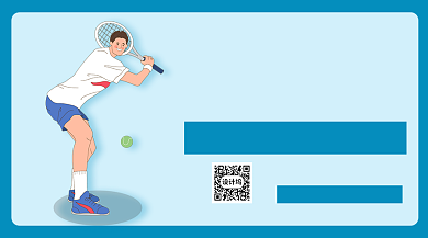 网球培训招生手机海报背景