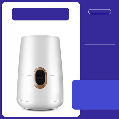 蓝色车载净化器汽车用品电商直通车主图背景