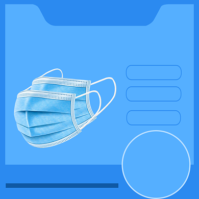 全球狂欢节一次性口罩电商直通车主图背景