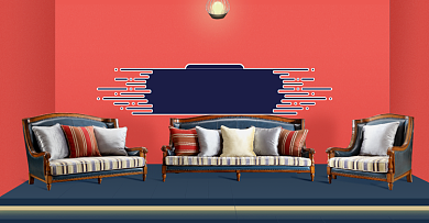 时尚家居聚划算建材海报背景