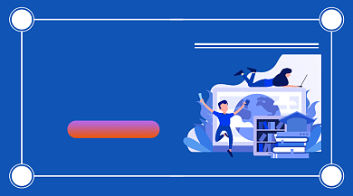 高薪诚聘招聘简约插画手机横图背景