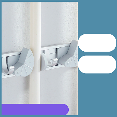 蓝色家装节拖把挂钩电商主图直通车背景