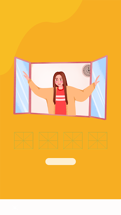 时尚简约梅雨季小贴士背景