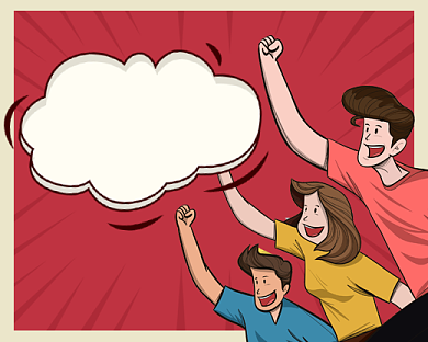 限时秒杀创意卡通小程序封面背景