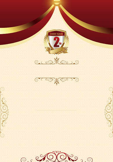 红色喜庆荣誉奖状证书背景