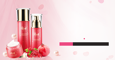 红色夏季护肤美妆化妆品电商海报背景