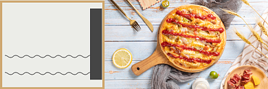 美团美食披萨满减促销海报背景