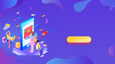 百万红包返场促销炫彩渐变手机横图背景