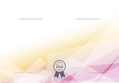 时尚渐变企业荣誉证书背景