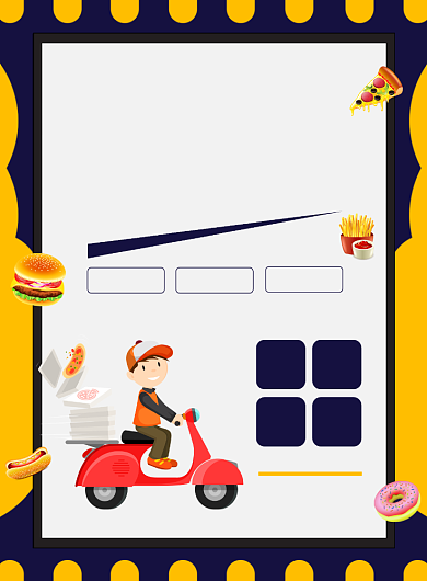 暑假兼职外卖招聘宣传印刷海报背景