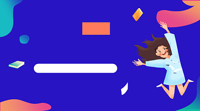 UI设计课程培训简约插画手机横图背景