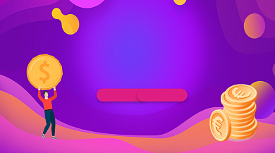 理财新基遇炫彩渐变手机横图背景