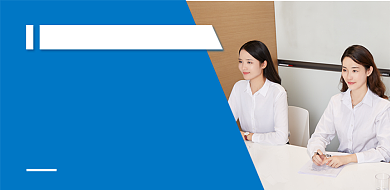 蓝色简约面试求职技巧文章配图背景