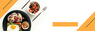 夏日轻食主义蔬菜水果沙拉燕麦海报背景