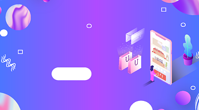 限时秒杀促销炫彩渐变手机横图背景