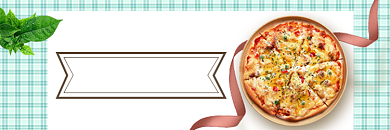 饿了么西餐披萨美味店招背景