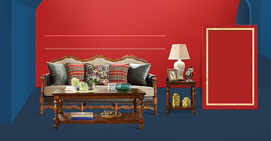 大气时尚家居淘宝家装节建材海报背景