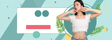 春夏新品女装新势力周banner背景