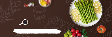 外卖素食店铺蔬果沙拉美团店招背景