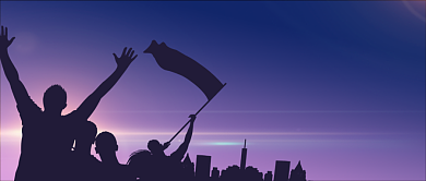 国际青年节节日科普公众号首图背景