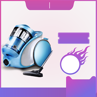 周年庆家电电商吸尘器主图直通车背景