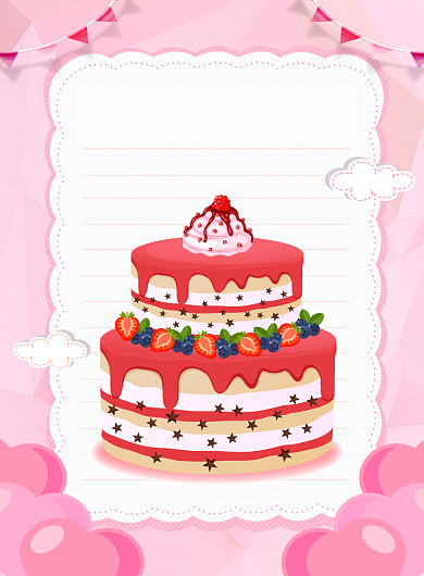 蛋糕定制印刷海报背景