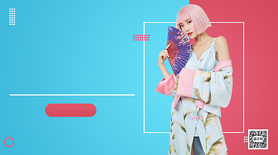 服装换新季手机海报背景