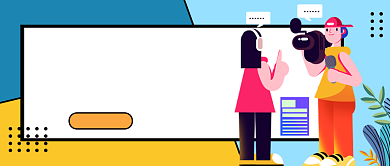 蓝色卡通国际体育记者日公众号首图背景