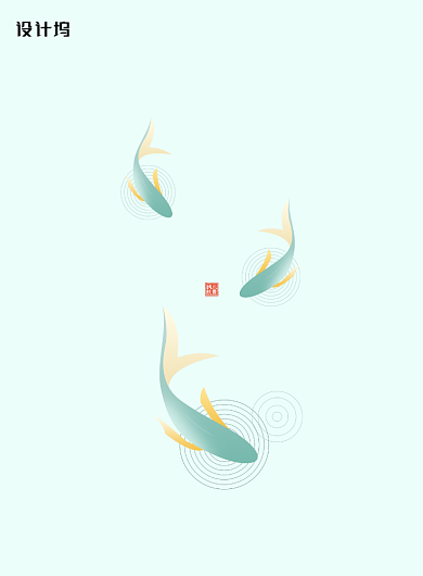 小清新唯美二十四节气之小暑海报背景