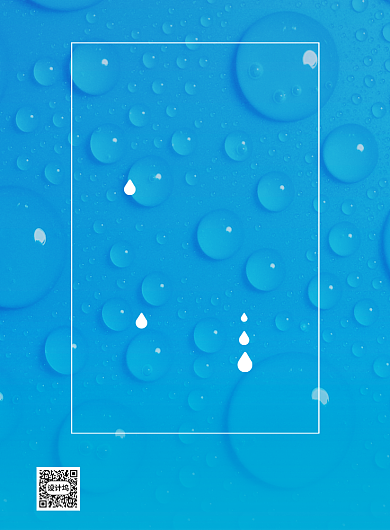 简洁节约用水印刷海报背景