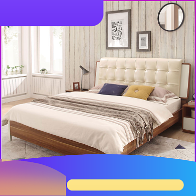 淘宝家装节暑假促销家具床直通车背景