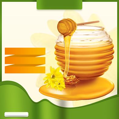 槐花蜂蜜简约促销直通车主图背景