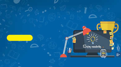 软件技能培训简约插画手机横图背景