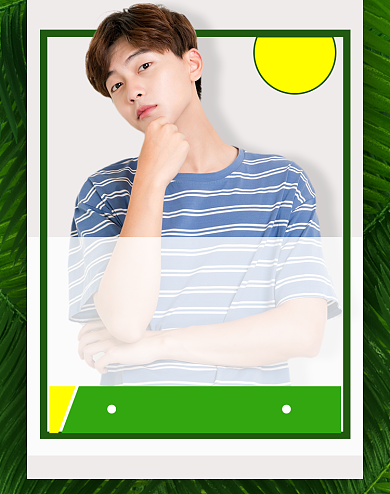 夏季男装个性风潮流促销海报背景