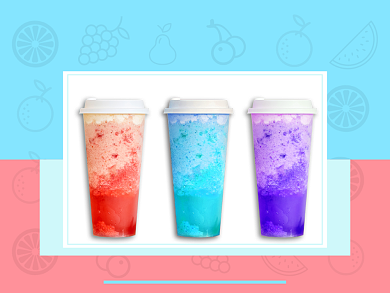 夏日冷饮水果饮料美团主图背景