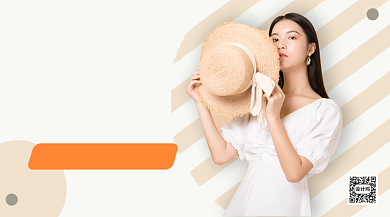 夏季时装新品手机海报背景