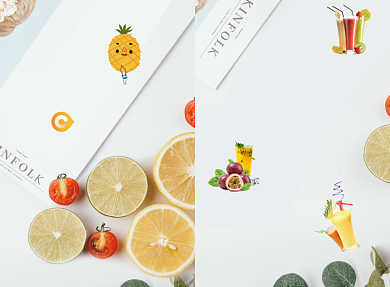 清新时尚果汁菜单价目表餐牌背景