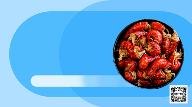 海鲜盛宴麻辣虾尾手机海报背景