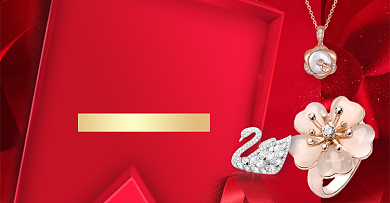 红色浪漫珠宝首饰海报背景
