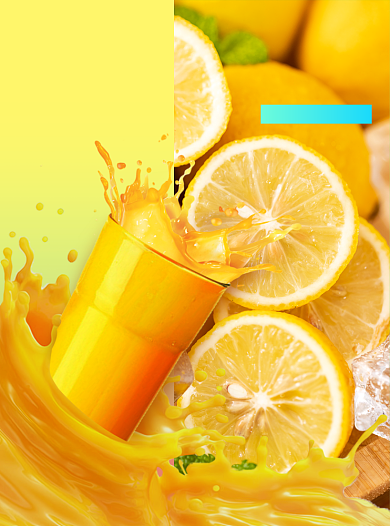 鲜榨果汁奶茶店菜单宣传单背景