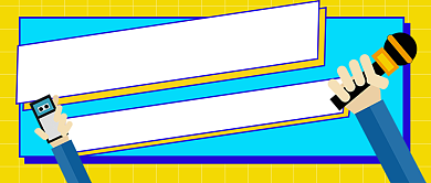 国际体育记者日卡通新媒体配图背景