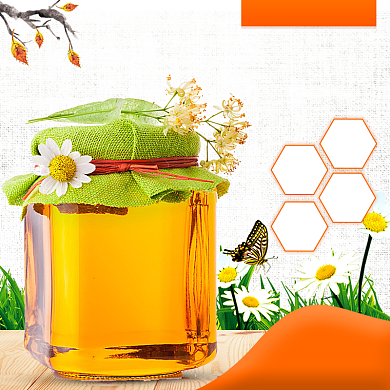 柠檬蜂蜜简约风格直通车主图背景