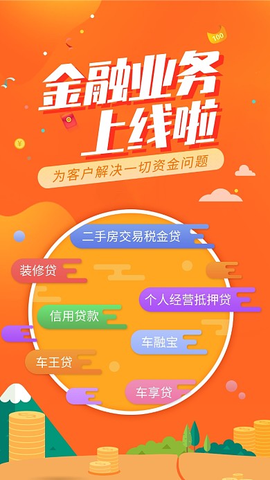 时尚金融业务海报