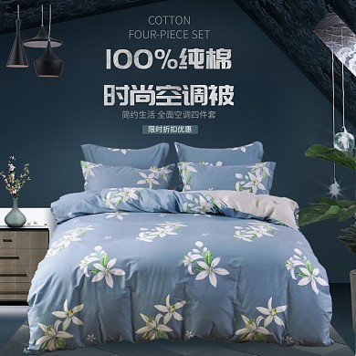 100%纯棉时尚空调被淘宝直通车图片