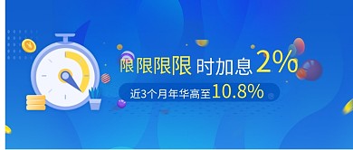 限时加息公众号首图