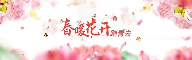 春换花开踏青去淘宝banner