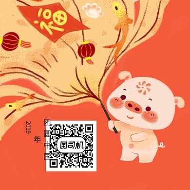2019猪年关注二维码