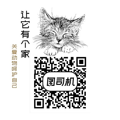 关爱动物手绘猫咪二维码