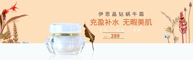 伊思晶钻蜗牛霜淘宝banner