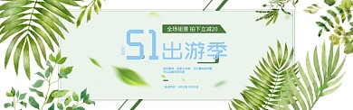 淡绿质感淘宝banner